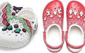 Image result for Ugly Christmas Sweater Crocs