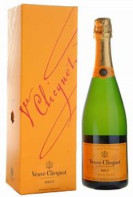 Image result for Veuve Clicquot Champagne Orange Label