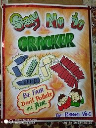 Image result for Poster On Say No to Crackers