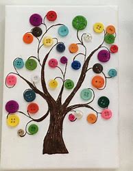 Image result for Button Tree Craft