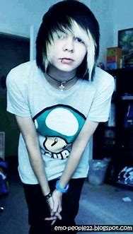 Image result for Emo Boy and Emo Girl Wolfcut