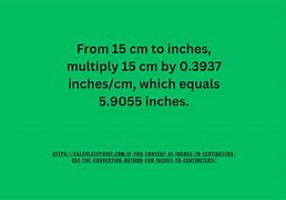 Image result for 15 Cm in Inches