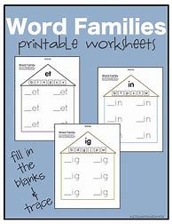 Image result for An Word Family House Printable Worksheets