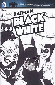 Image result for Baby Batman Black and White Cartoon