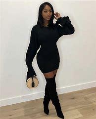 Image result for All-Black Outfits for Black Women