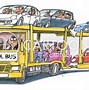 Image result for A Cartoon Kid Riding a School Bus