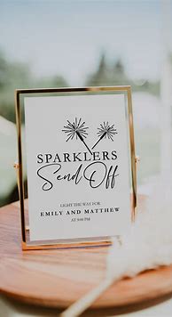 Image result for Sparklers for Wedding Send Off