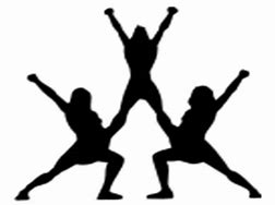 Image result for Cheerleader Pyramid Clip Art Graphic