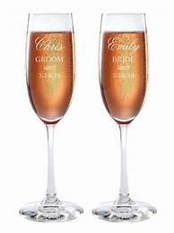 Image result for Personalized Champagne Glasses
