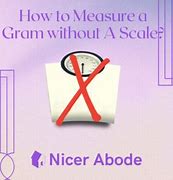 Image result for How Do You Measure Grams without a Scale