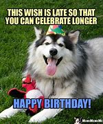 Image result for Hilarious Happy Belated Birthday Meme