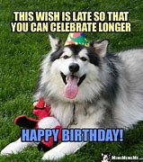 Image result for Humorous Belated Birthday Wishes