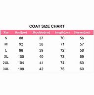 Image result for Women's Coat Size Chart