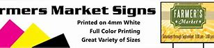 Image result for Farmers Market Road Signs Yard Signs