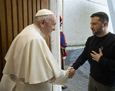 Image result for Zelenskyy Meets Pope Francis at Vatican