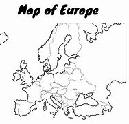Image result for Europe Map in Black and White