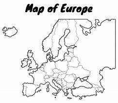 Image result for Printable Map of Europe
