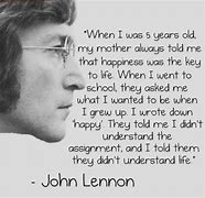 Image result for John Lennon Happy