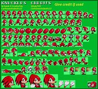 Image result for Sonic Knuckles Sprite Sheet