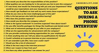 Image result for Phone Interview Questions to Ask