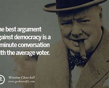 Image result for Churchill On Democracy