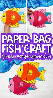 Image result for Fish Paper Bag Puppet Template
