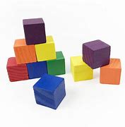 Image result for Colorful Wooden Cube