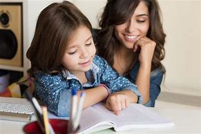 Image result for Mother Helping Child with Homework
