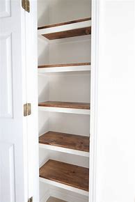 Image result for DIY Wood Pantry Shelves
