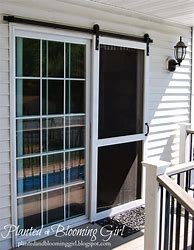 Image result for DIY Sliding Screen Door