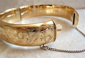 Image result for Vintage 18K Gold Bracelet