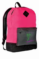 Image result for Neon Pink Black Backpack