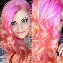 Image result for Pink Orange Hair Color