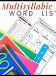 Image result for 5 Syllable Words Worksheets