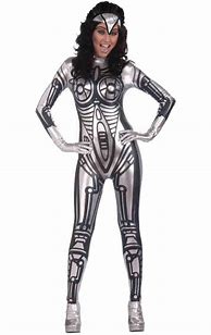 Image result for Robot Costume Woman Dress
