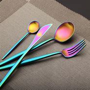 Image result for Rainbow Cutlery Set