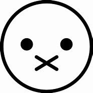Image result for Mute Emoji Black and White