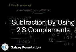 Image result for Two's Complement Subtraction