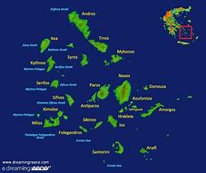 Image result for Cyclades Greece Map