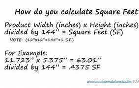 Image result for Square Foot Conversion Chart