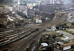 Image result for 1970s Railway Station