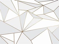 Image result for Geometric Wallpaper White with Gold