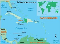 Image result for Cuba and Haiti Map