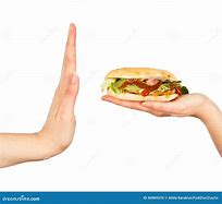 Image result for Person Saying No Food