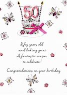 Image result for 50th Birthday Card Ideas for Women