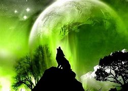 Image result for green moon wolves art