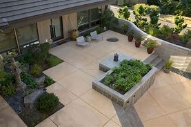 Image result for Small Concrete Patio Design Ideas