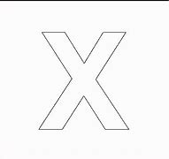 Image result for Uppercase Letter X