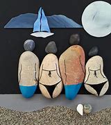 Image result for Pebble People Art