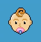 Image result for Baby Face Pixel Art